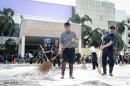 BIG CLEANING DAY รวมพลังชาวราม ฟื้นฟูมหาวิทยาลัยหลังน้ำท่วม